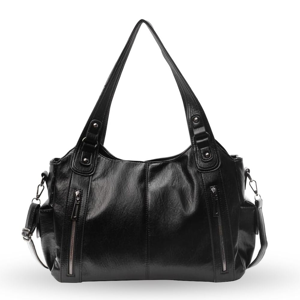 Sac à Dos Cours Grande Capacité – Pour Ordinateur 13”, Cahier A4, Rangement Spacieux – Cuir Vegan élégant – Idéal étudiant/pro !