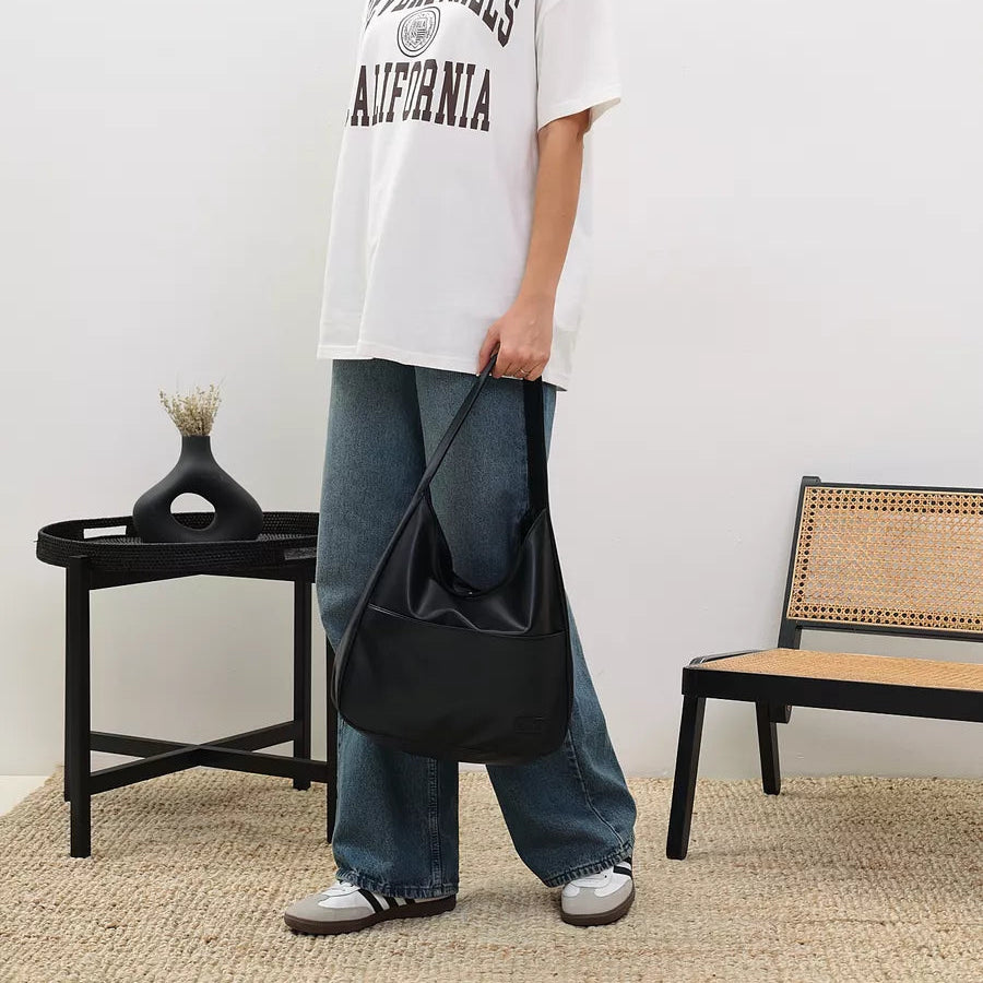 trendy smooth leather school bag - Lua