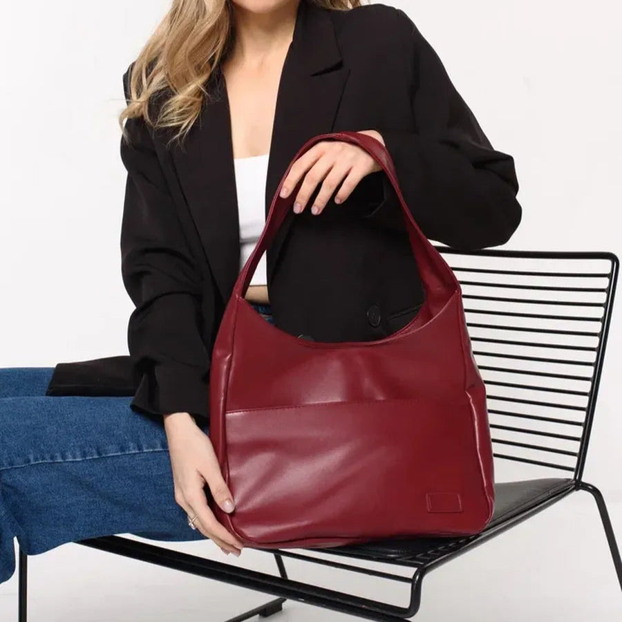 trendy smooth leather school bag - Lua