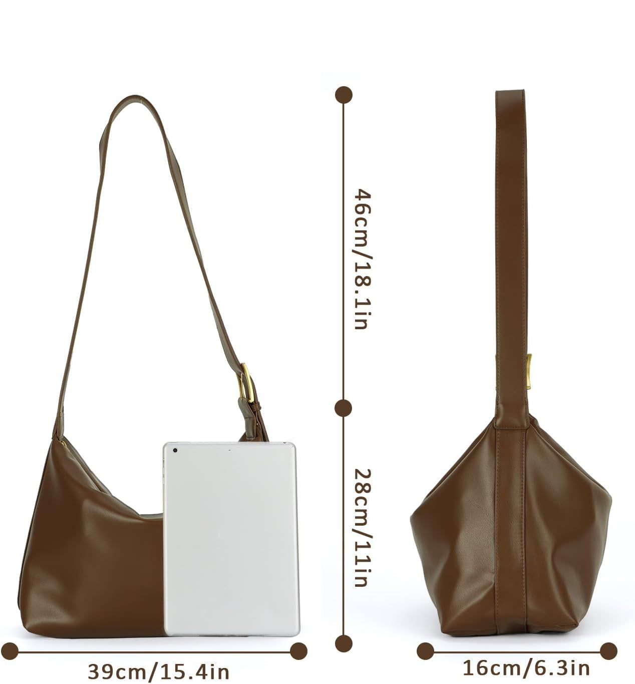 smooth and supple leather tote bag - Auréa