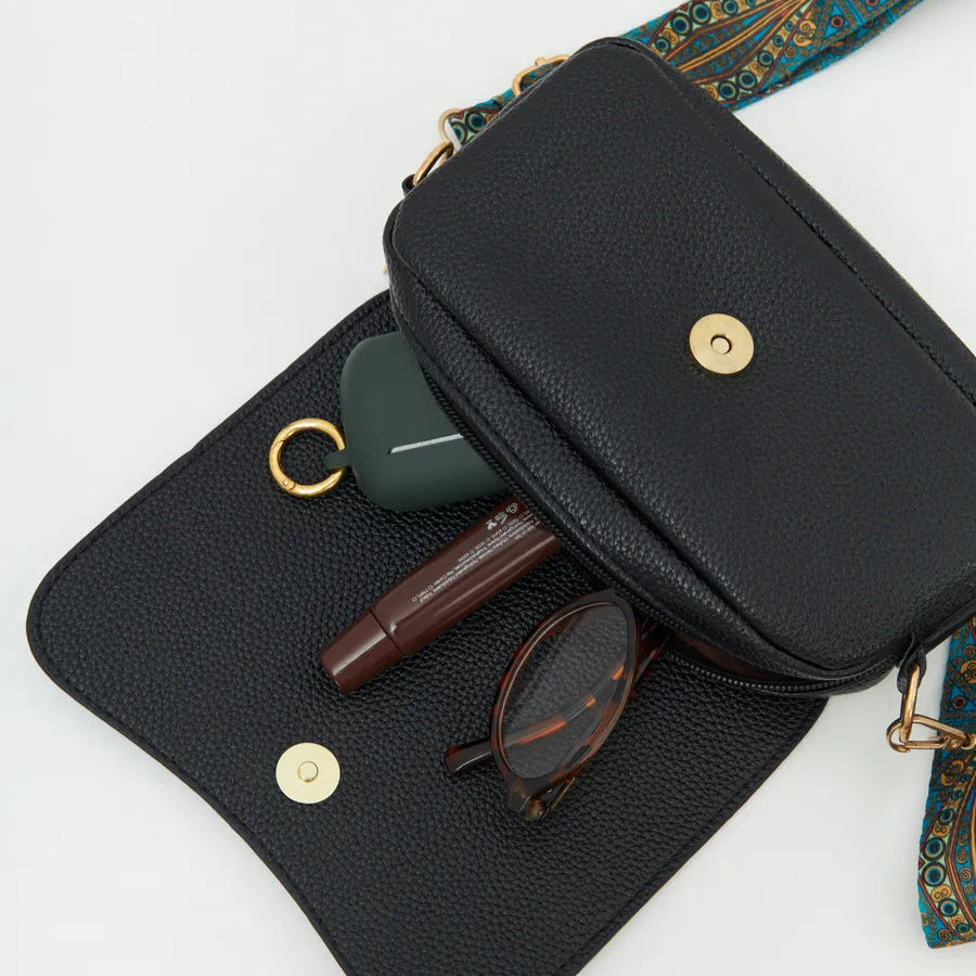 petit sac en bandoulière en cuir végétal Alix
