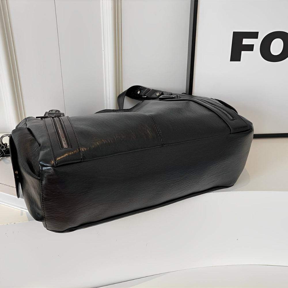 sac à main de cours en bandoulière, fermeture zip - Aliona