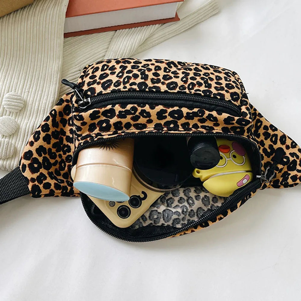 sac banane tissu léopard Célia