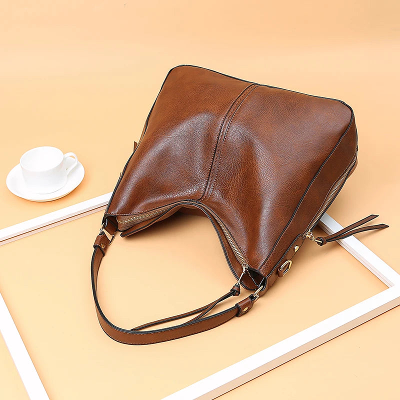 sac à main effet cuir vintage - Ariella