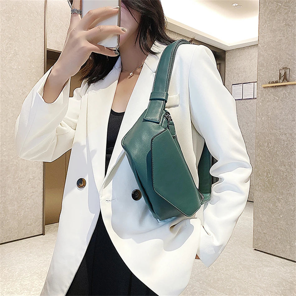 sac banane cuir lisse Éloïse