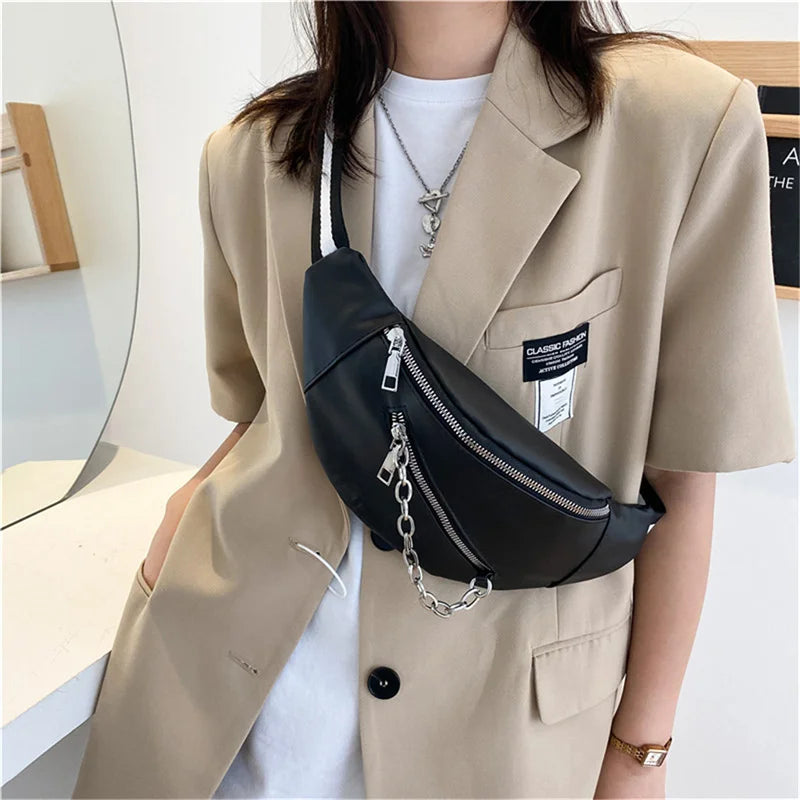 sac banane femme cuir Jade