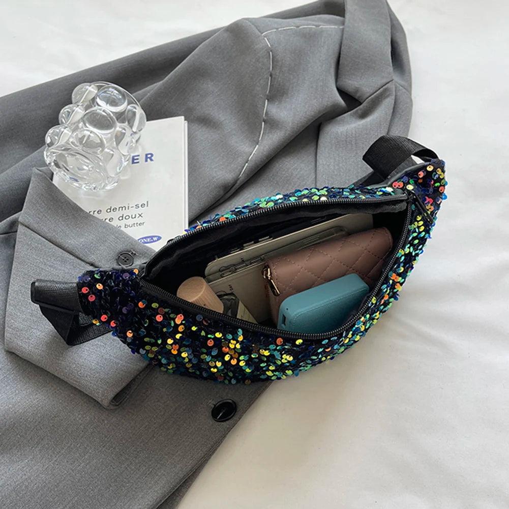 large sequined Amélie fanny pack