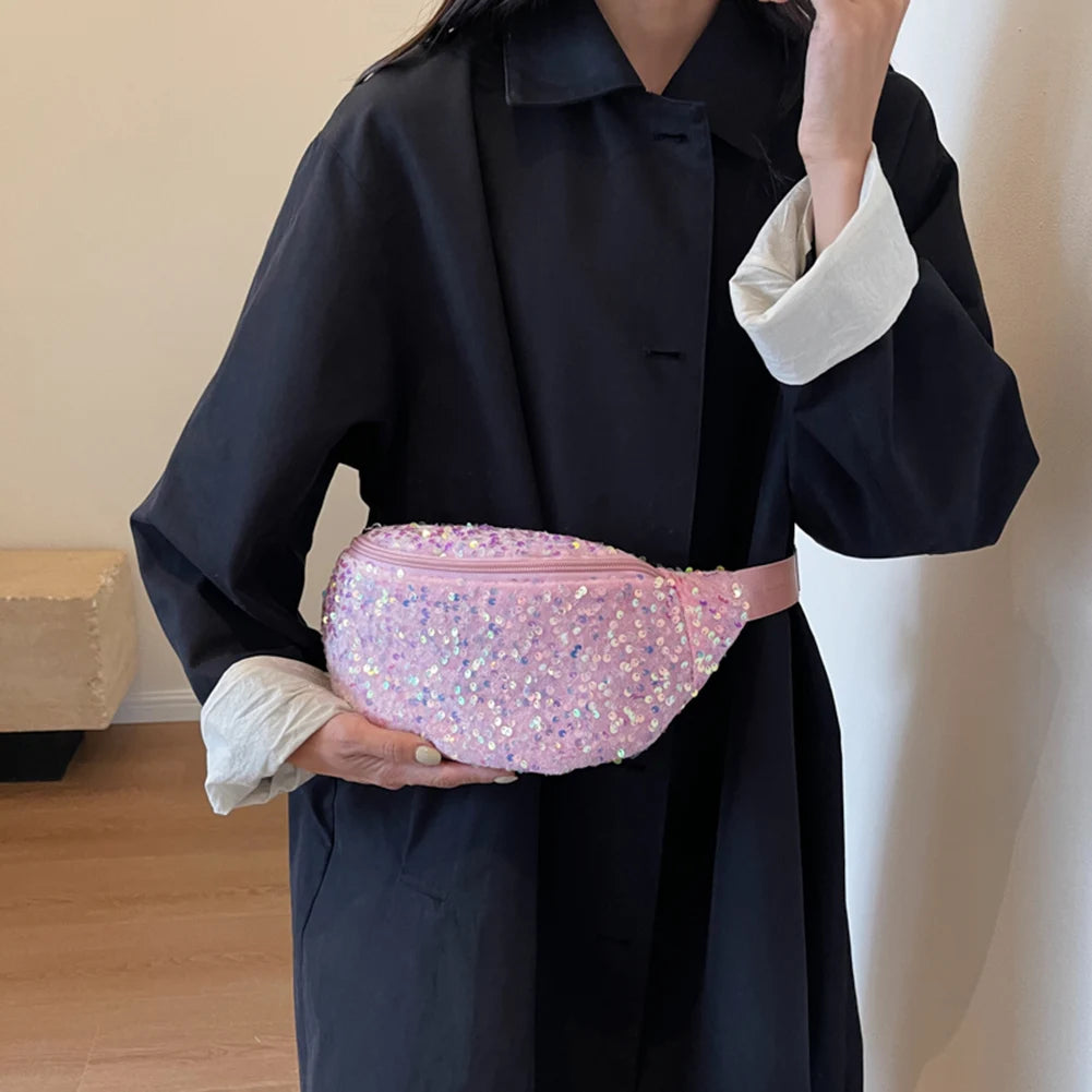 large sequined Amélie fanny pack