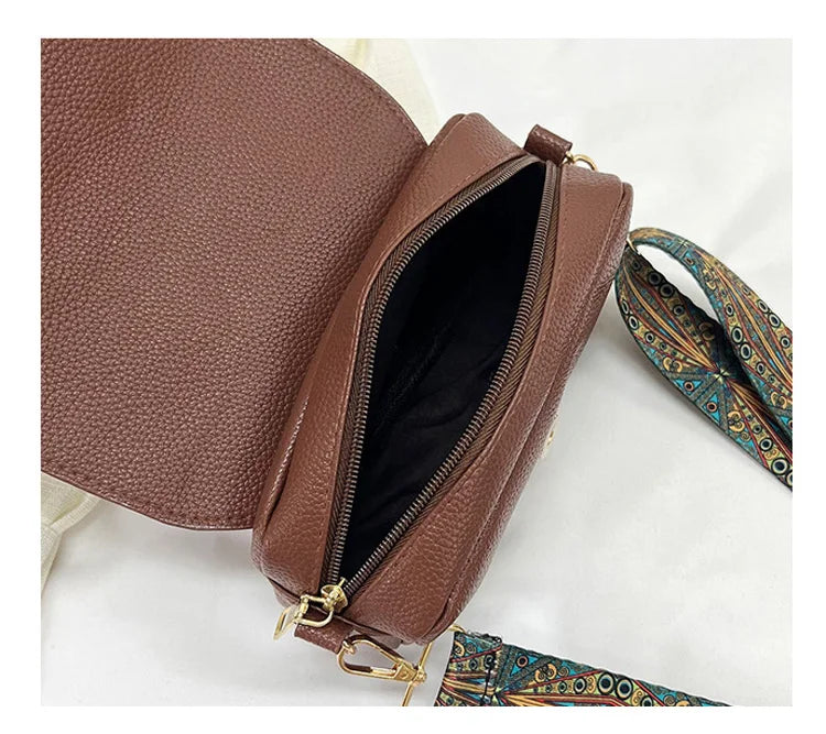 petit sac en bandoulière en cuir végétal Alix