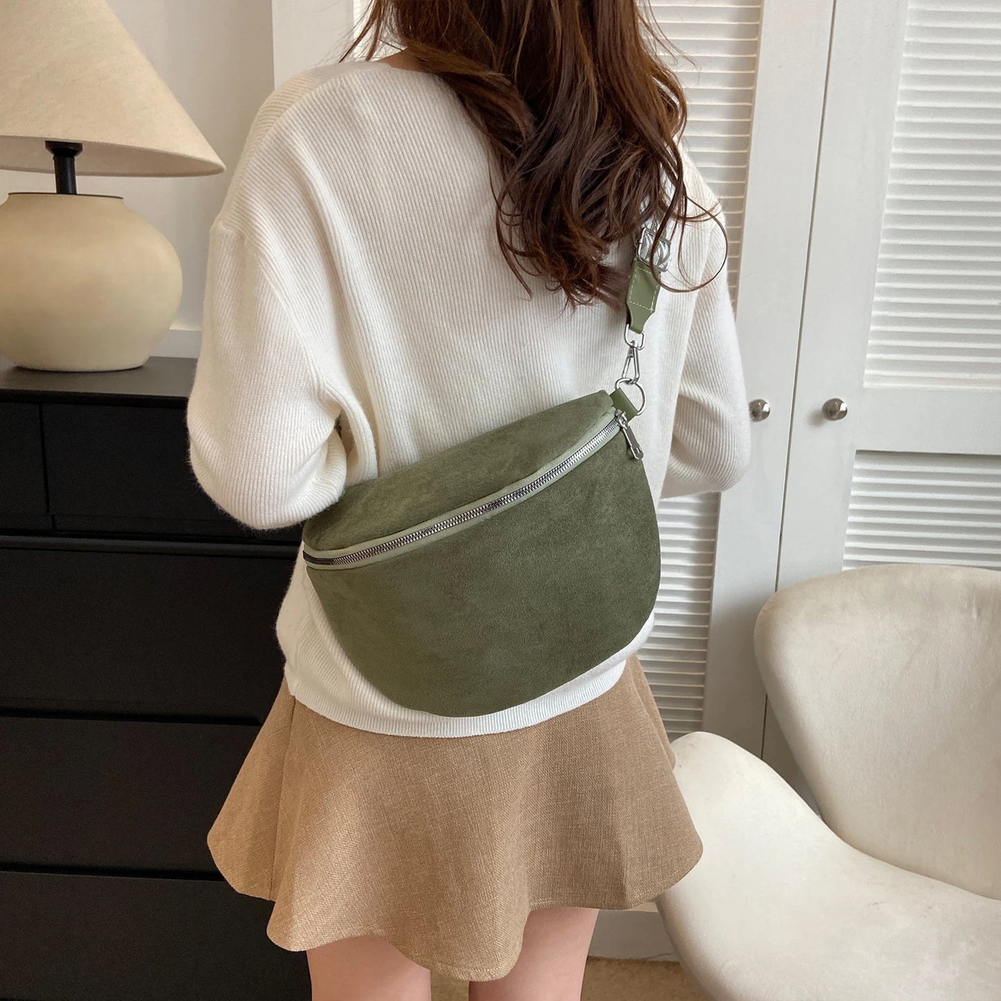 Fiona suede fanny pack