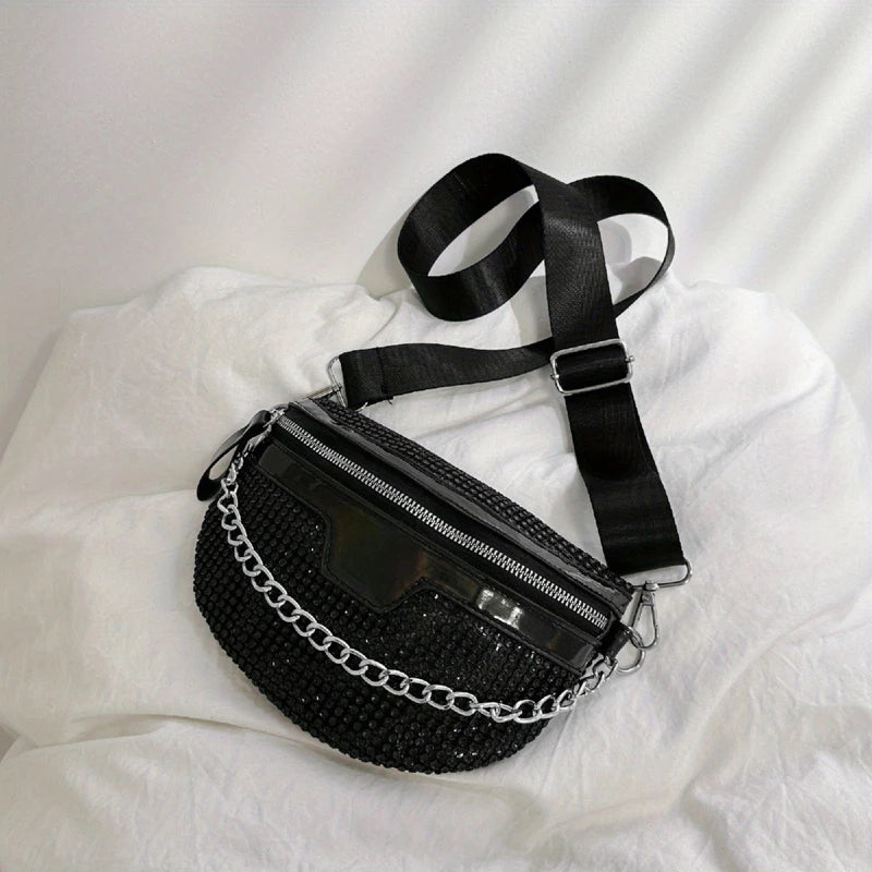 black Valentine fanny pack