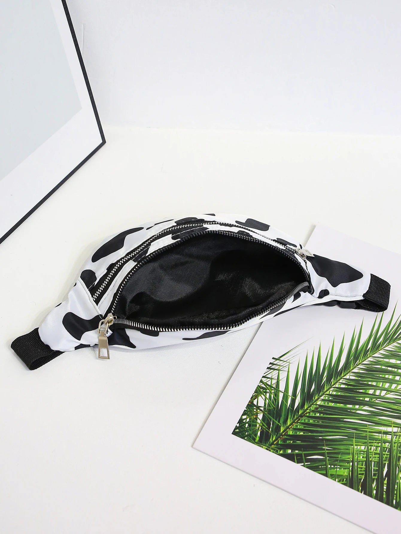 sac banane blanc et noir Suzanne