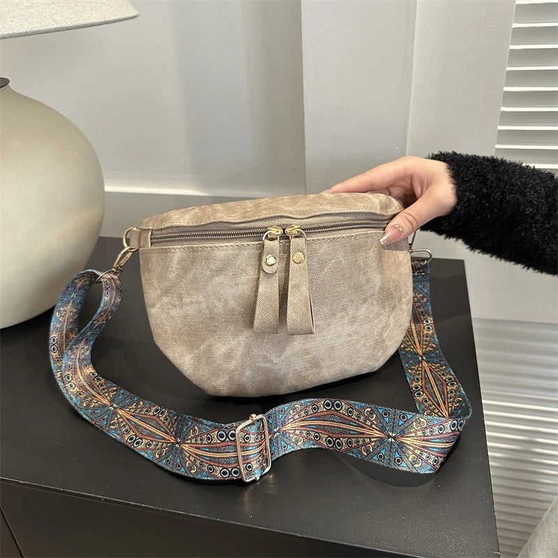 sac banane en tissu canvas - Aurora