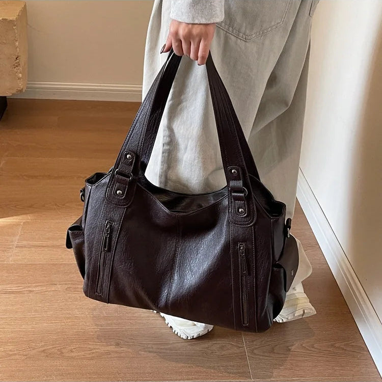 sac à main de cours en bandoulière, fermeture zip - Aliona