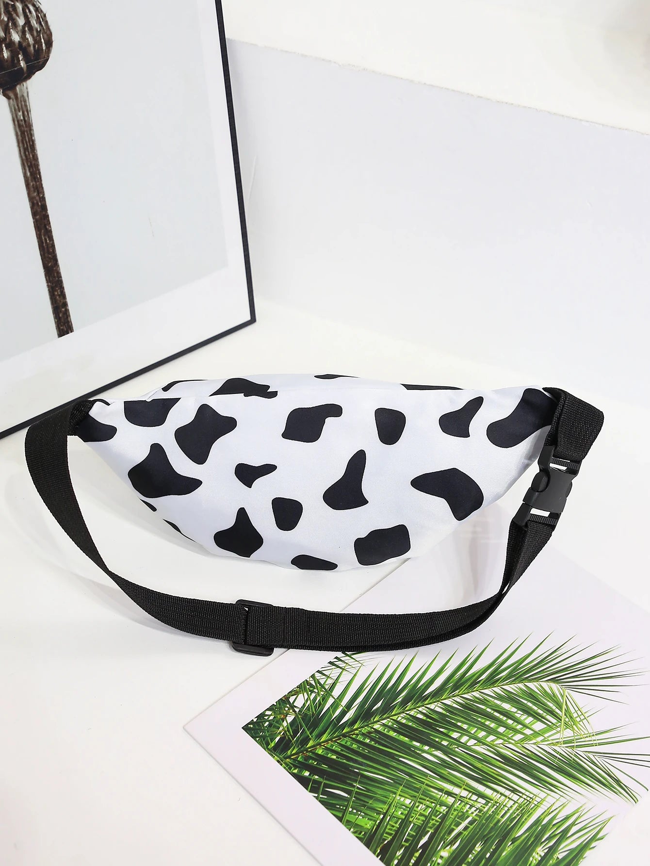 sac banane blanc et noir Suzanne