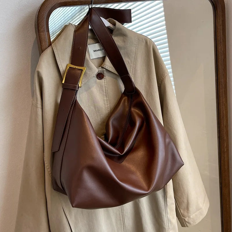 smooth and supple leather tote bag - Auréa