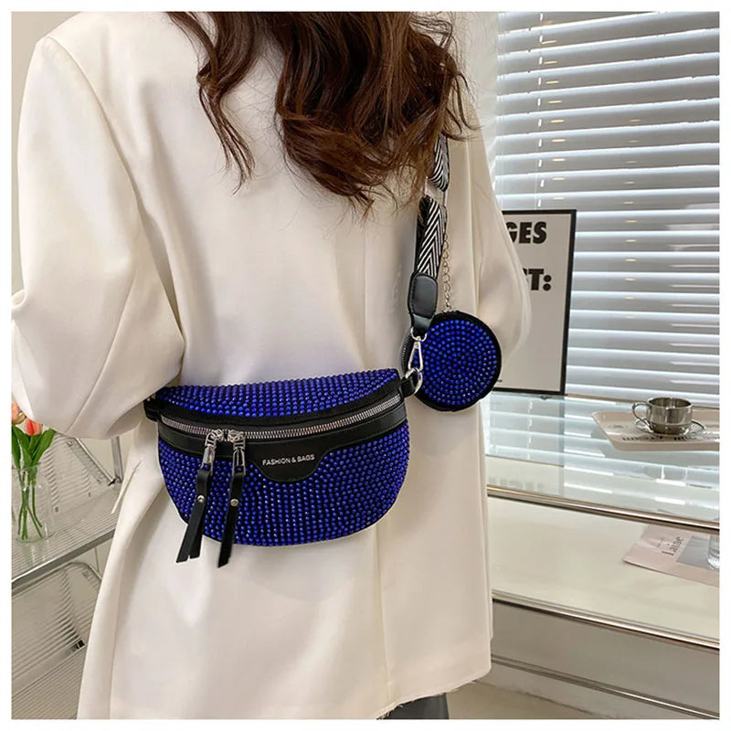 sac banane femme avec strass Manon