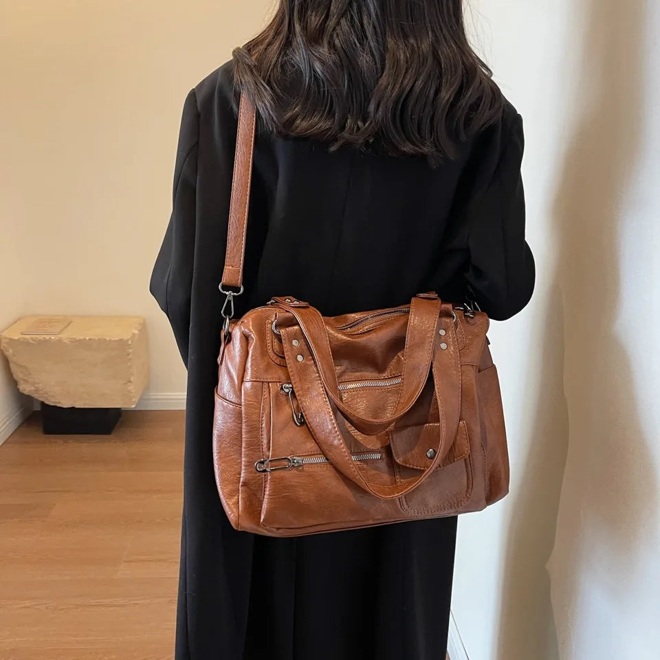grand sac de cours en bandoulière - Iris