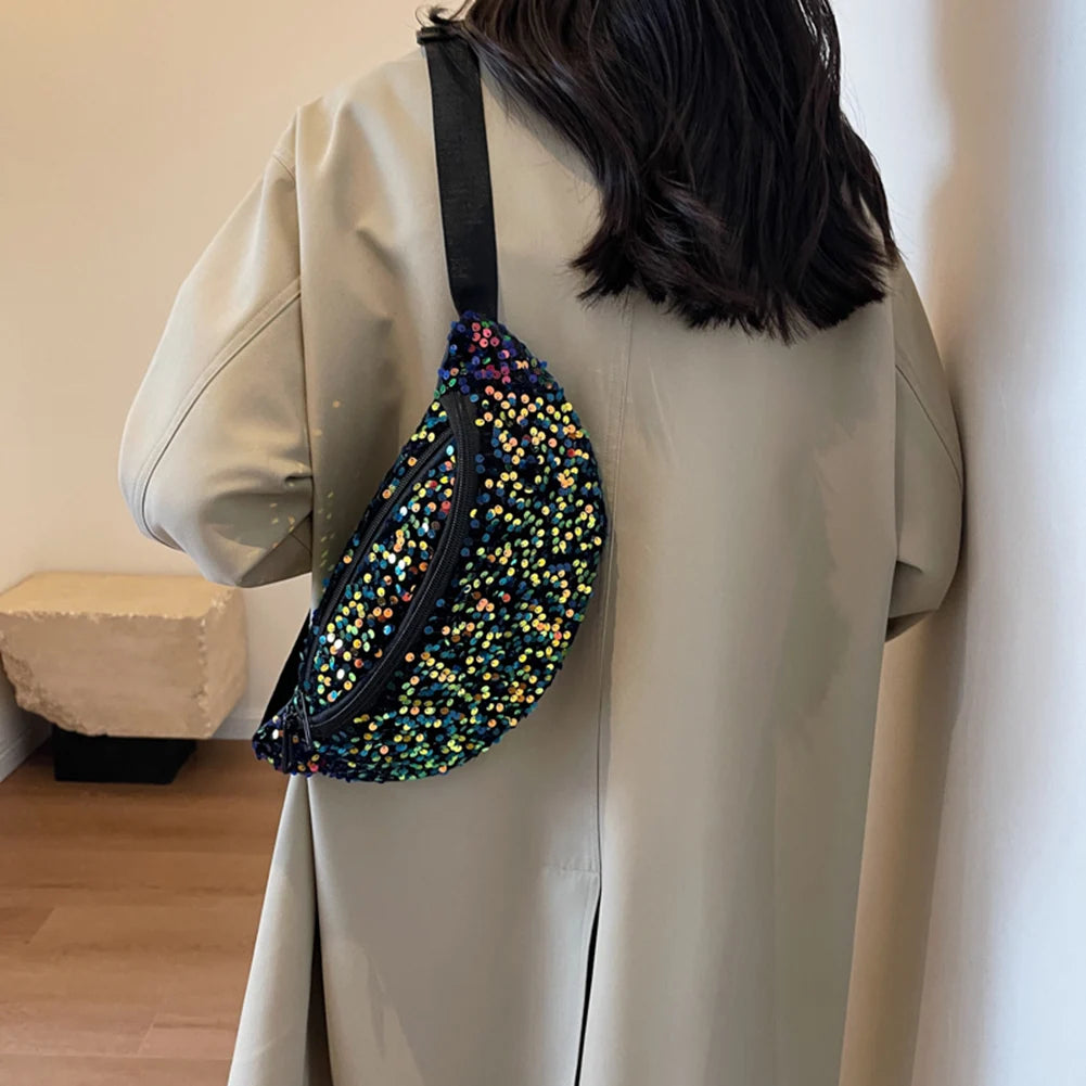 large sequined Amélie fanny pack