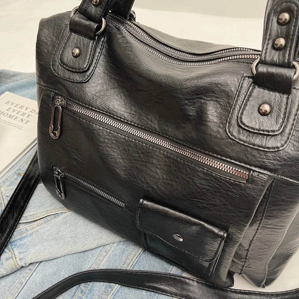 grand sac de cours en bandoulière - Iris