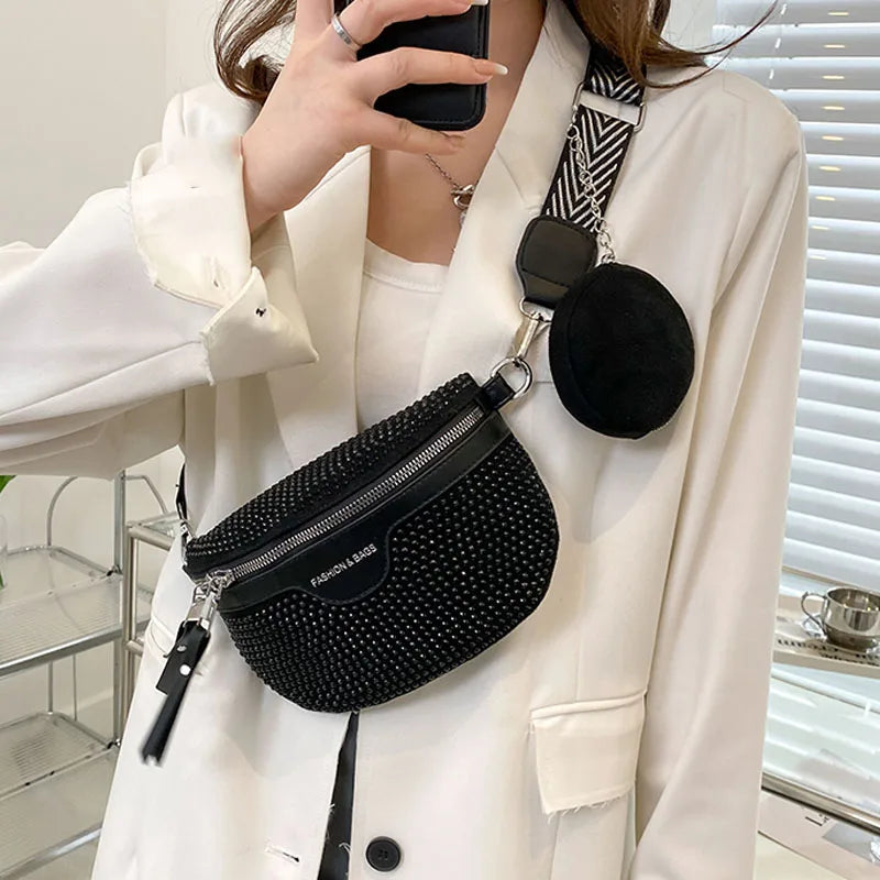 sac banane femme avec strass Manon