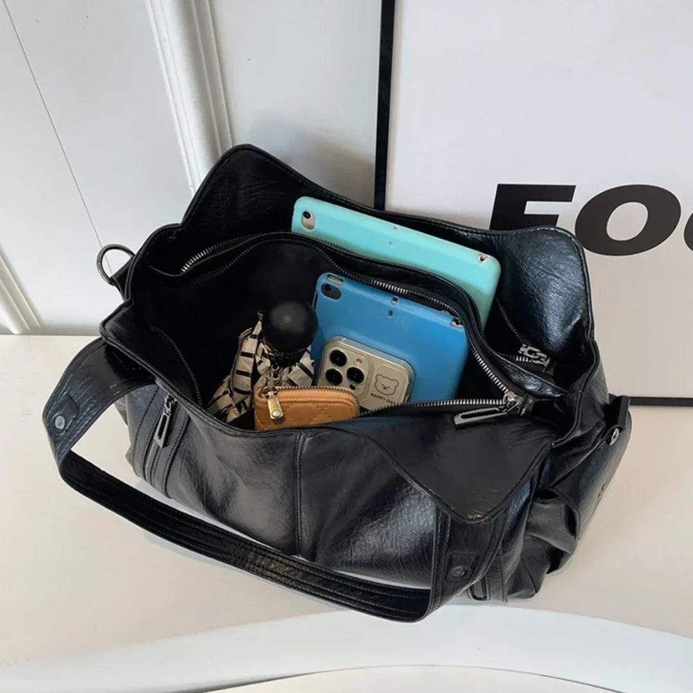 sac à main de cours en bandoulière, fermeture zip - Aliona