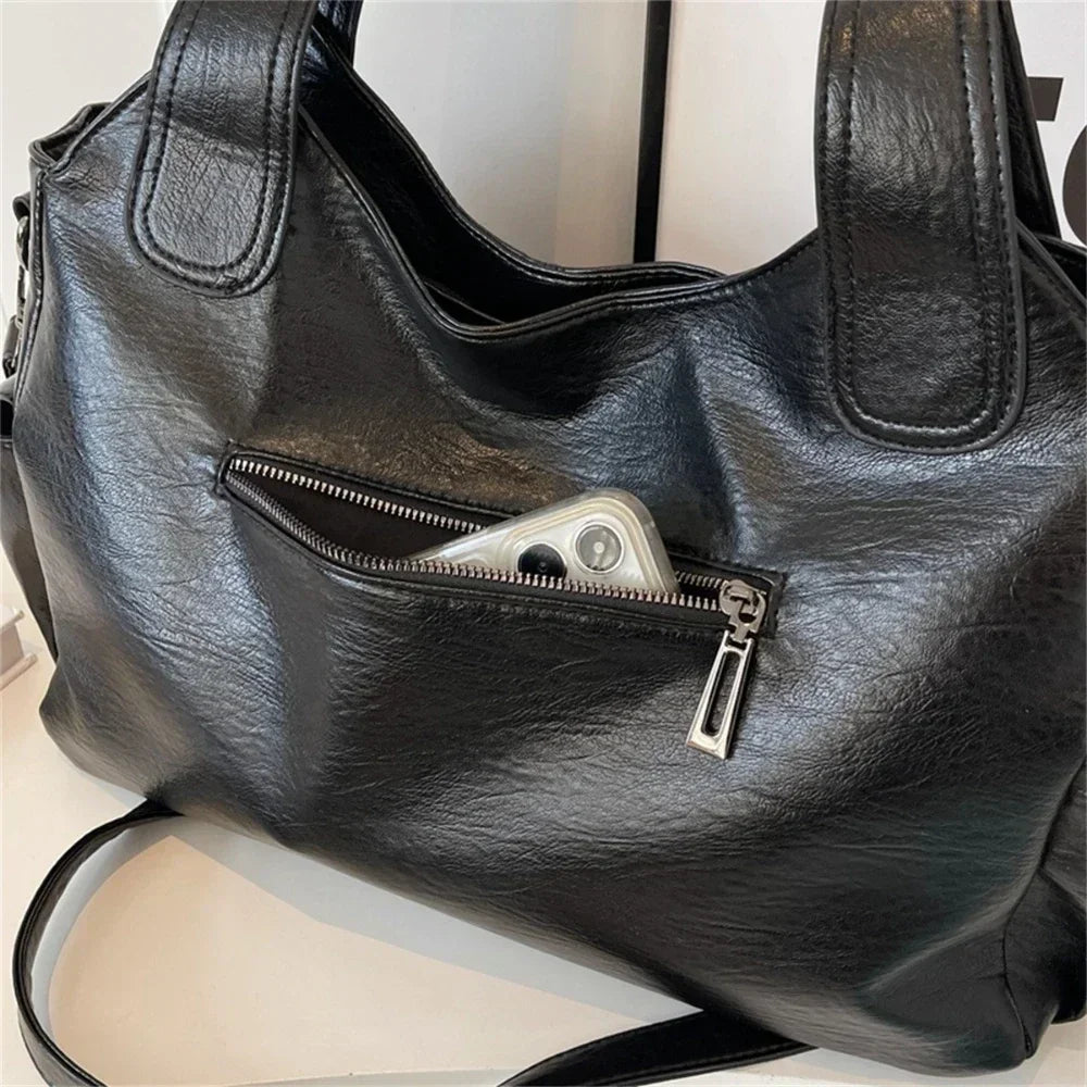 sac à main de cours en bandoulière, fermeture zip - Aliona