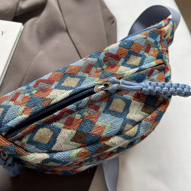 sac banane en tissu vintage Siloé