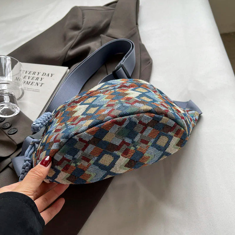 sac banane en tissu vintage Siloé