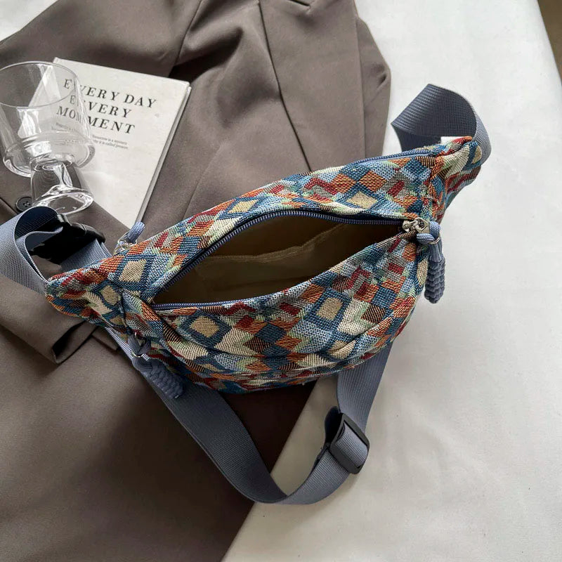 sac banane en tissu vintage Siloé