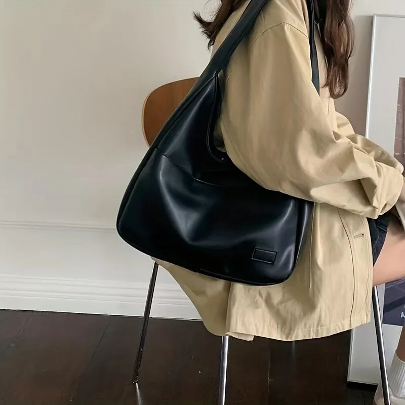 trendy smooth leather school bag - Lua