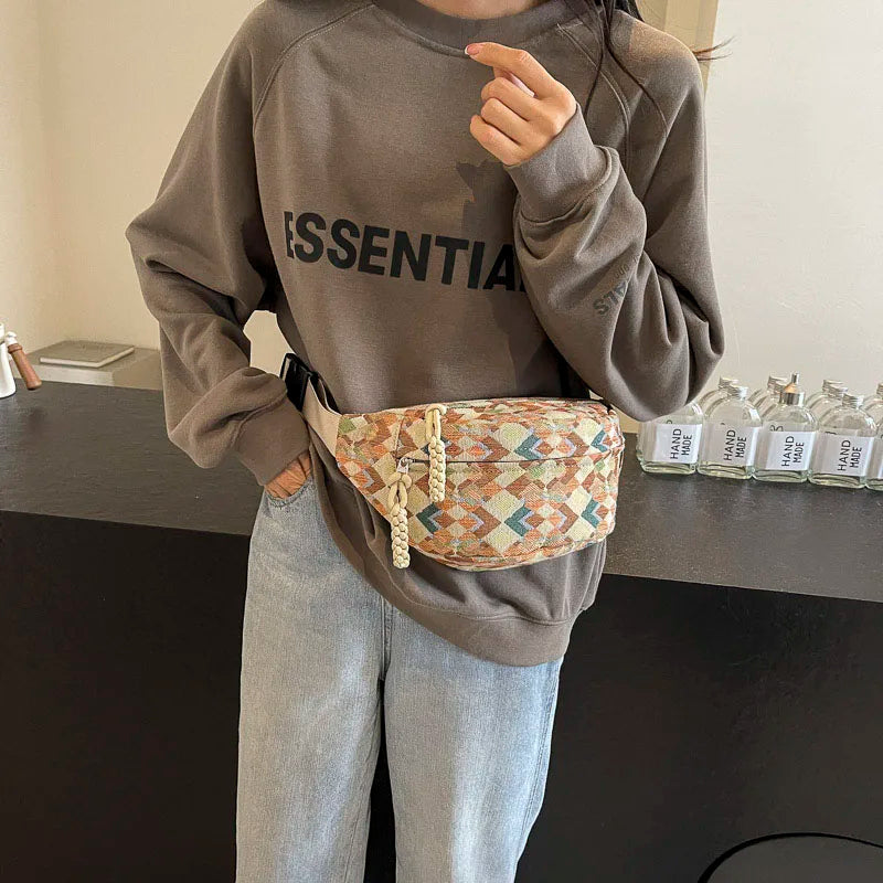 sac banane en tissu vintage Siloé