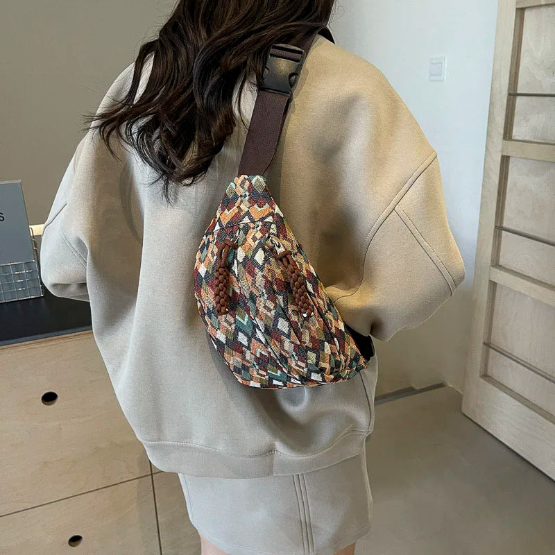 sac banane en tissu vintage Siloé