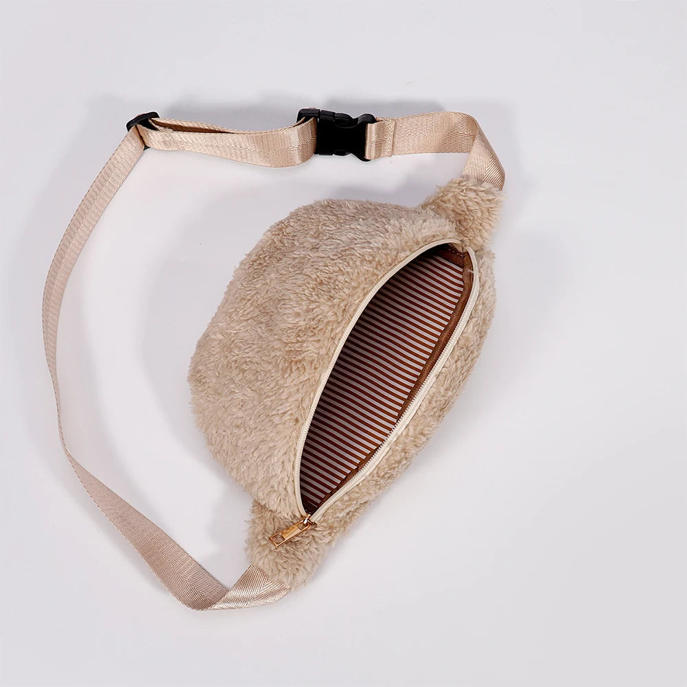 Sylvie furry fanny pack