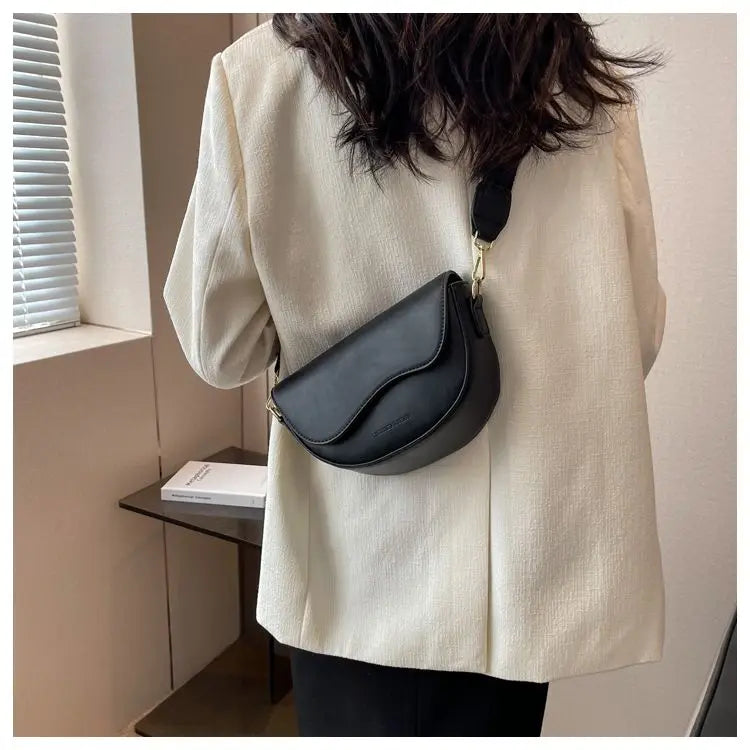 Claire half-moon shoulder bag
