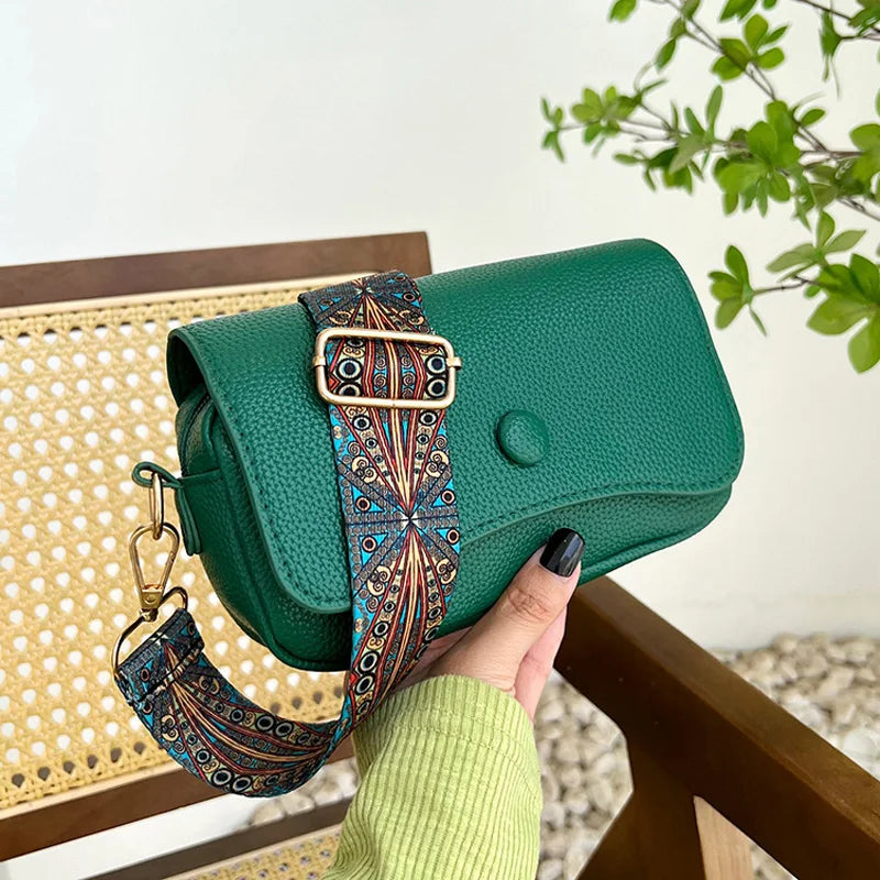 petit sac en bandoulière en cuir végétal Alix