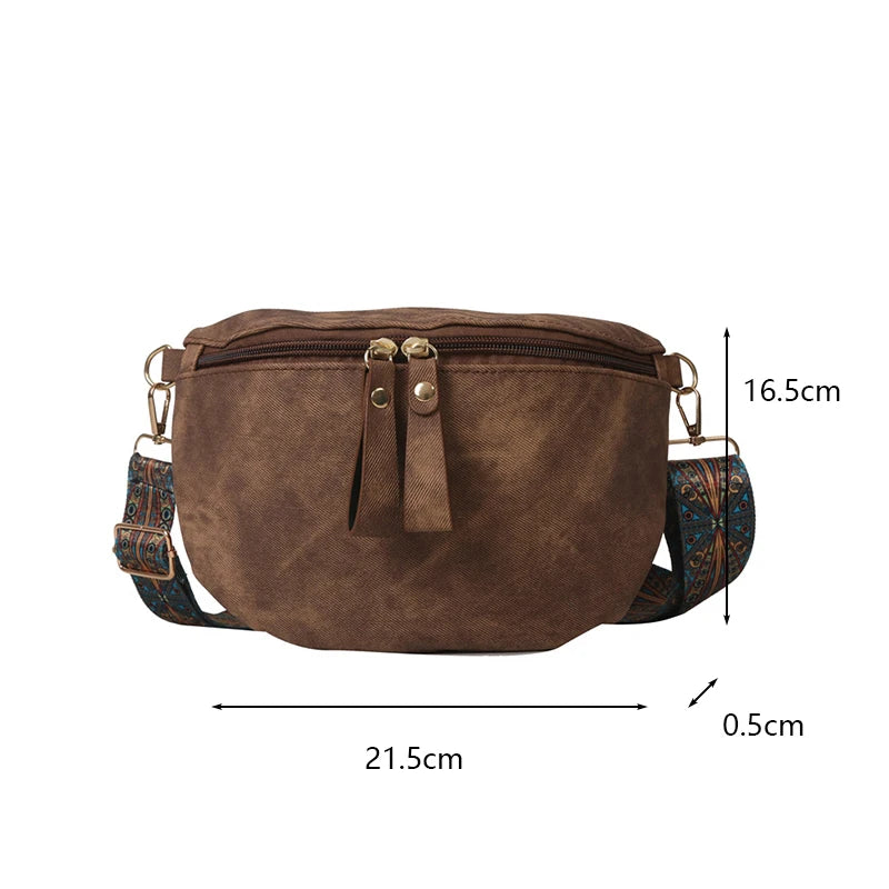 sac banane en tissu canvas - Aurora
