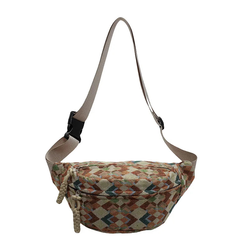 sac banane en tissu vintage Siloé