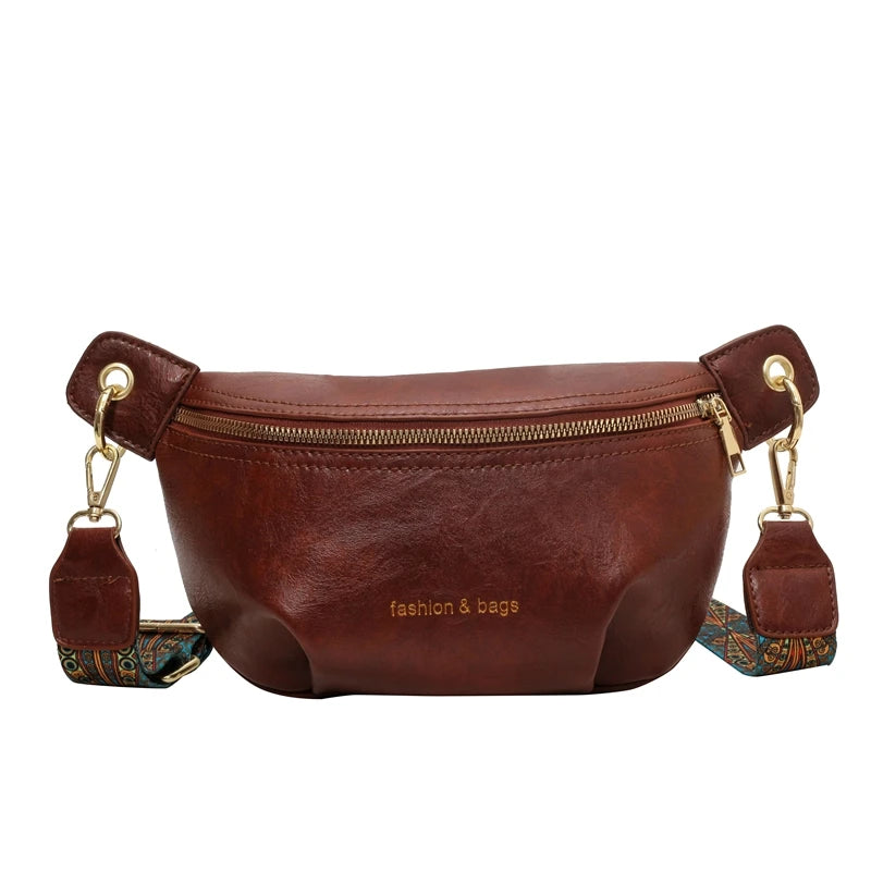 sac banane en cuir végétal chic - Rose