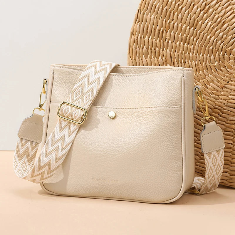petit sac à bandoulière en cuir véritable - Tessa