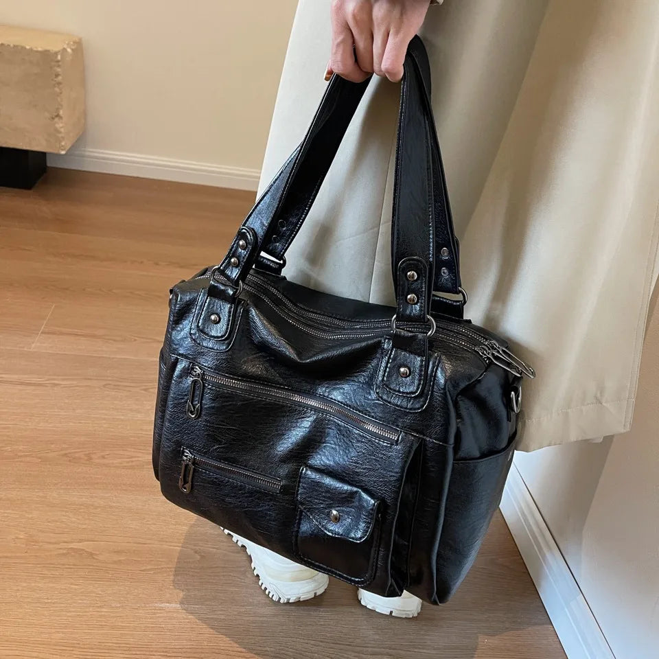grand sac de cours en bandoulière - Iris