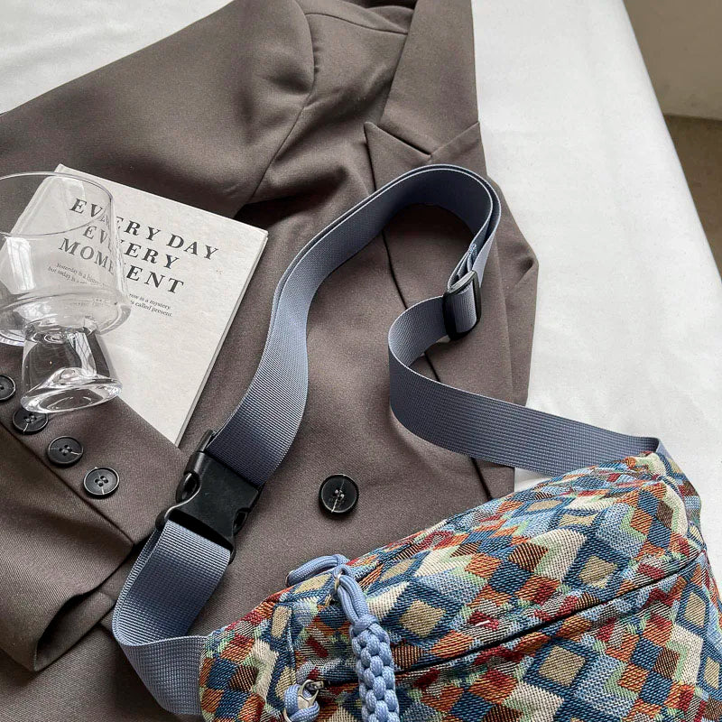 sac banane en tissu vintage Siloé
