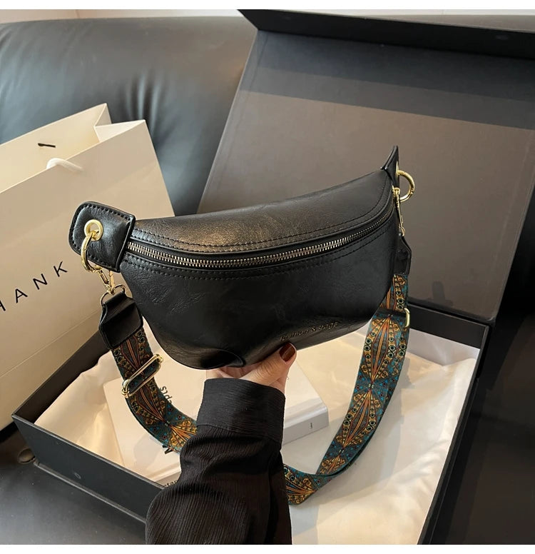 sac banane en cuir végétal chic - Rose