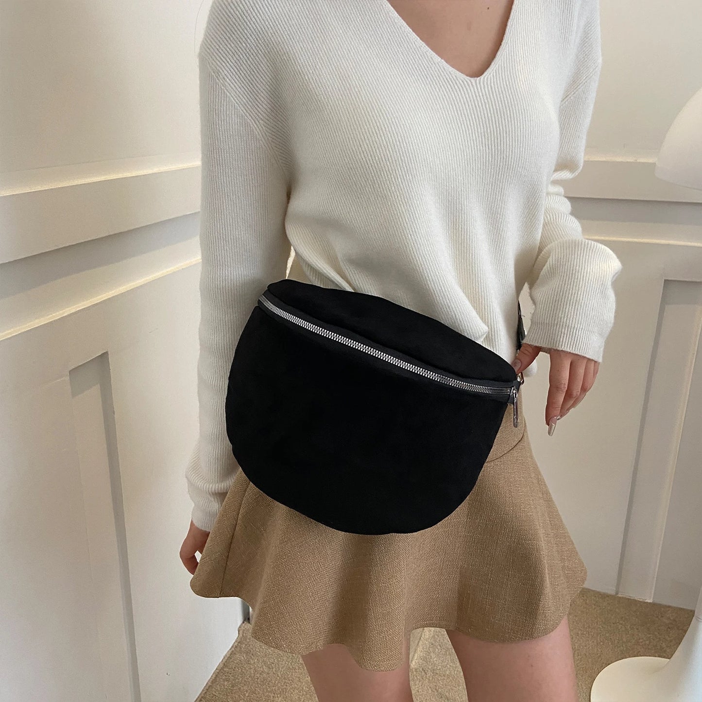 Fiona suede fanny pack