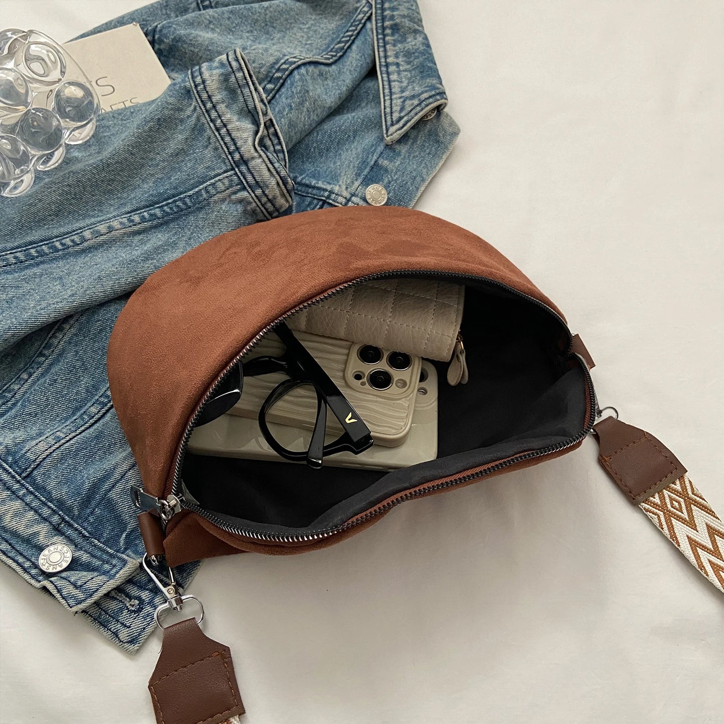Fiona suede fanny pack