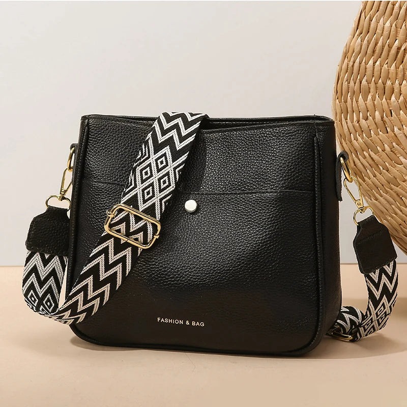 petit sac à bandoulière en cuir véritable - Tessa