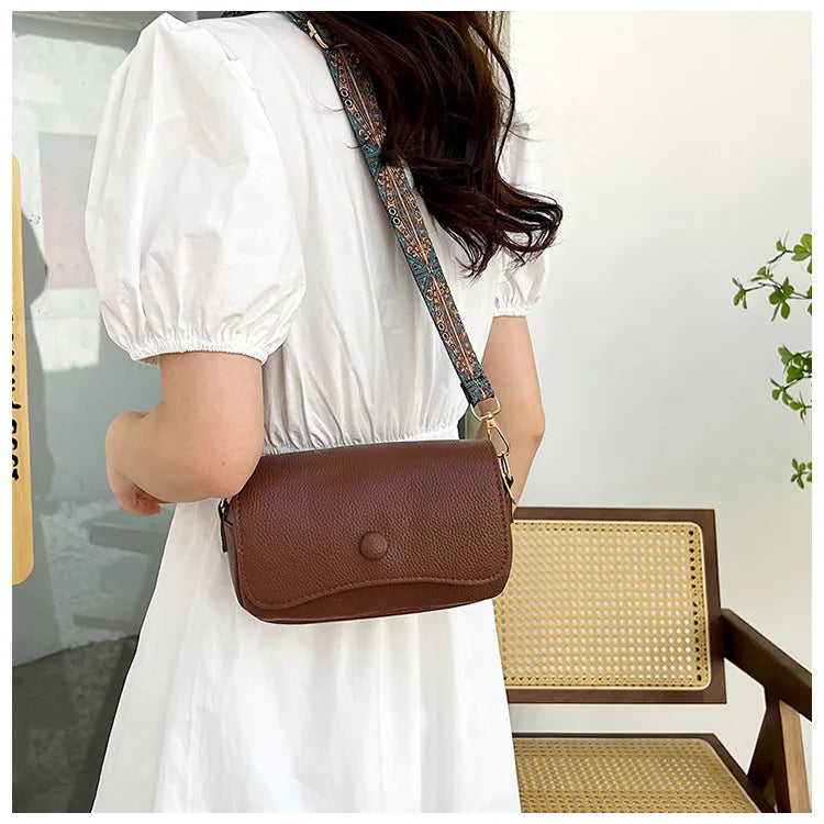 petit sac en bandoulière en cuir végétal Alix