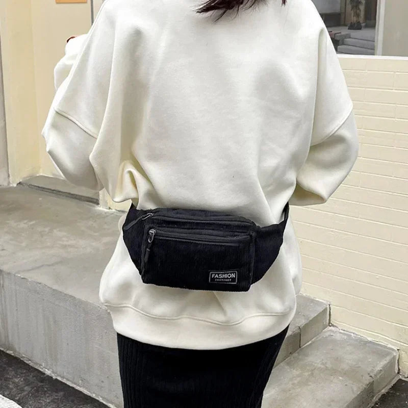 sac banane velours Flavie