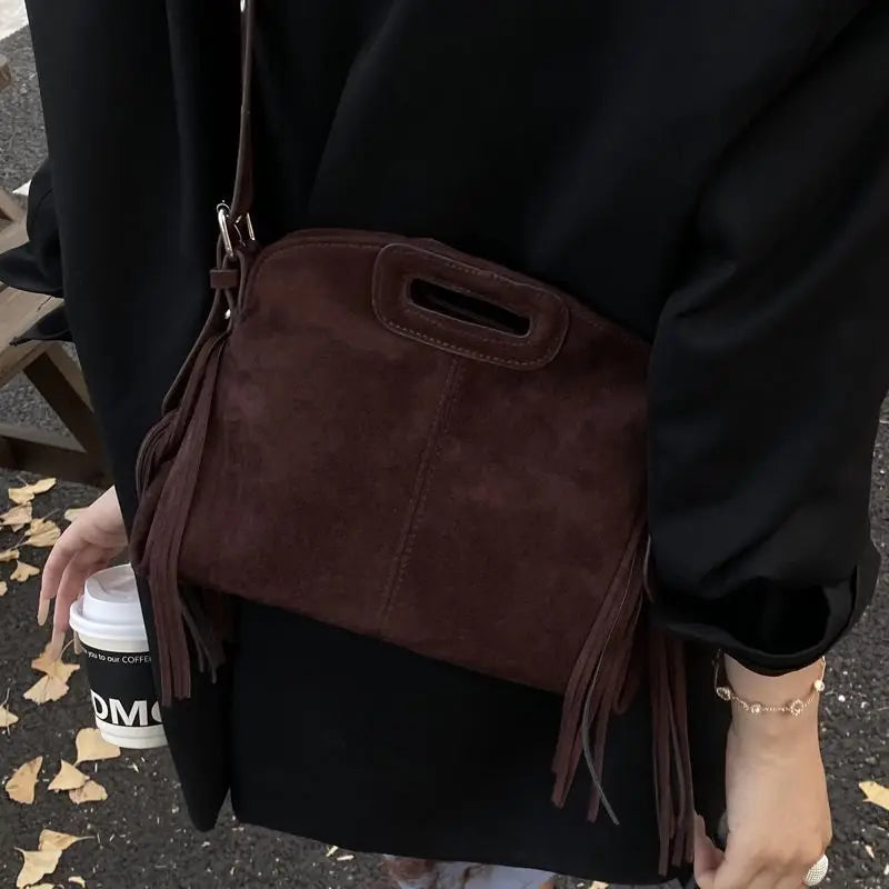 Sac à Main à Franges Daim Vegan - Tess