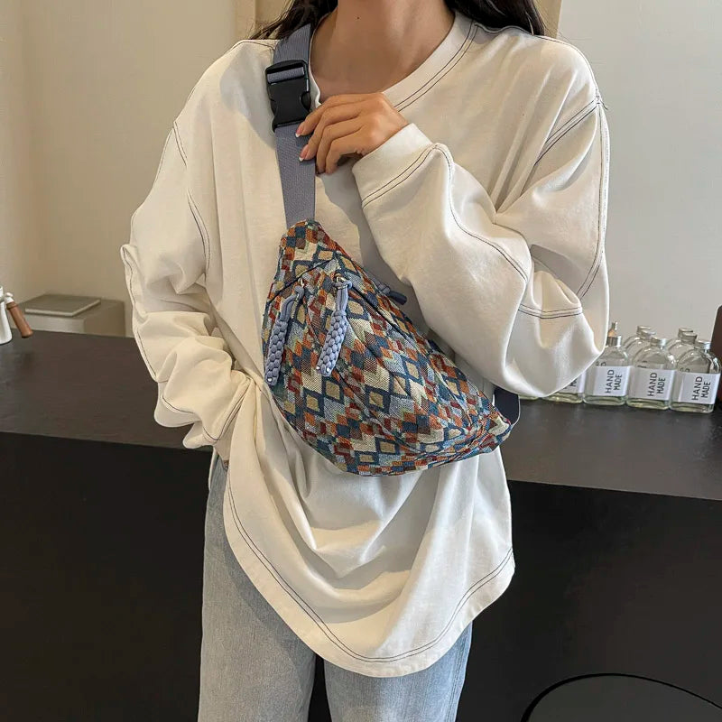sac banane en tissu vintage Siloé